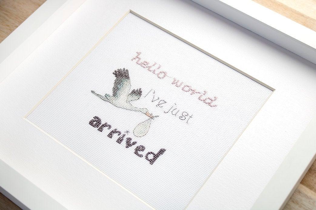 Cross-Stitching to Celebrate Baby Birth - Wizardi