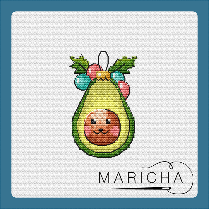 Avocado Toy - PDF Cross Stitch Pattern