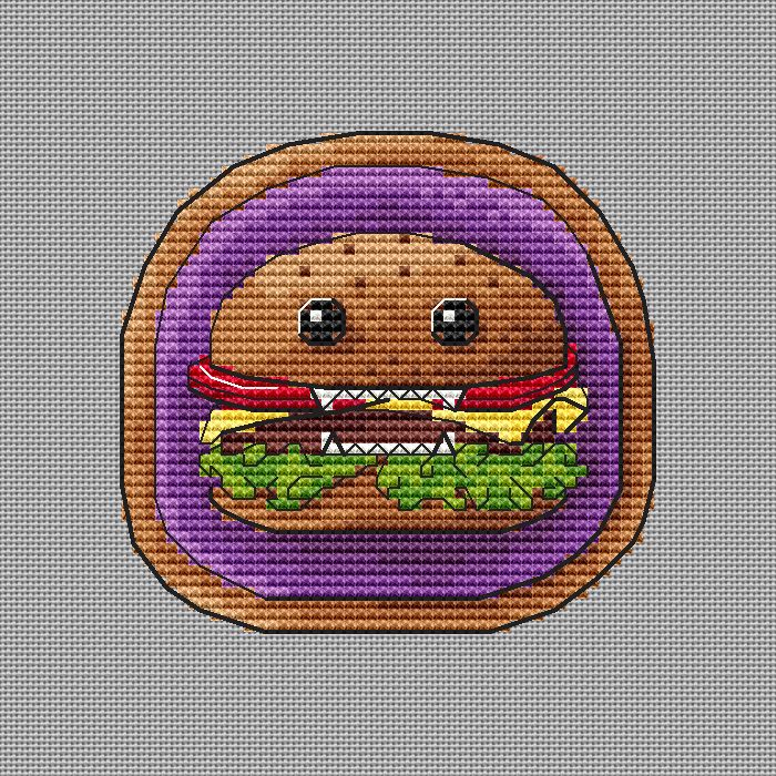 Burger - PDF Cross Stitch Pattern