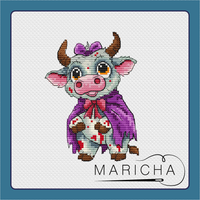 Zombie Cow - PDF Cross Stitch Pattern