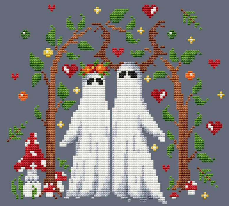 Ghosts in Love - PDF Cross Stitch Pattern