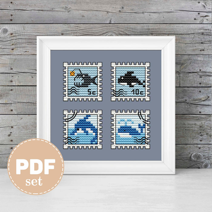 Sea set 2 - PDF Cross Stitch Pattern