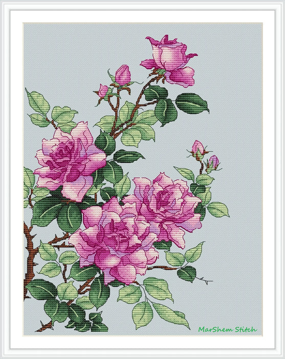 Roses - PDF Cross Stitch Pattern