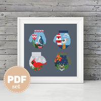 4 Seasons - PDF Cross Stitch Pattern