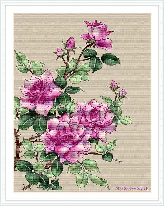 Roses - PDF Cross Stitch Pattern