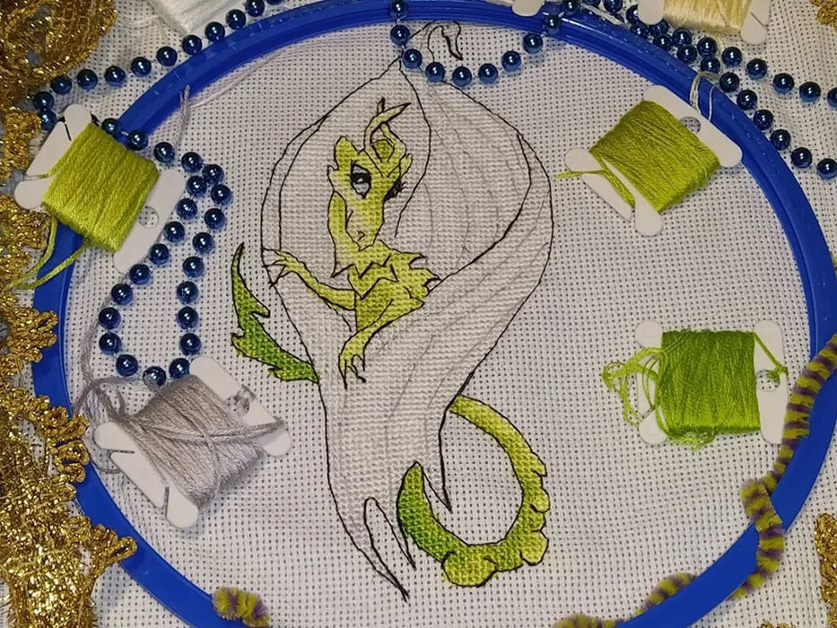 Dragonflower Calla - PDF Cross Stitch Pattern