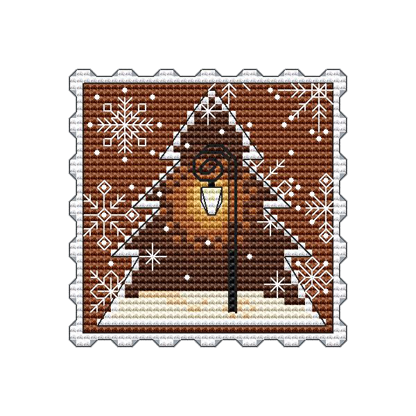 Gingerbread Lantern - PDF Cross Stitch Pattern