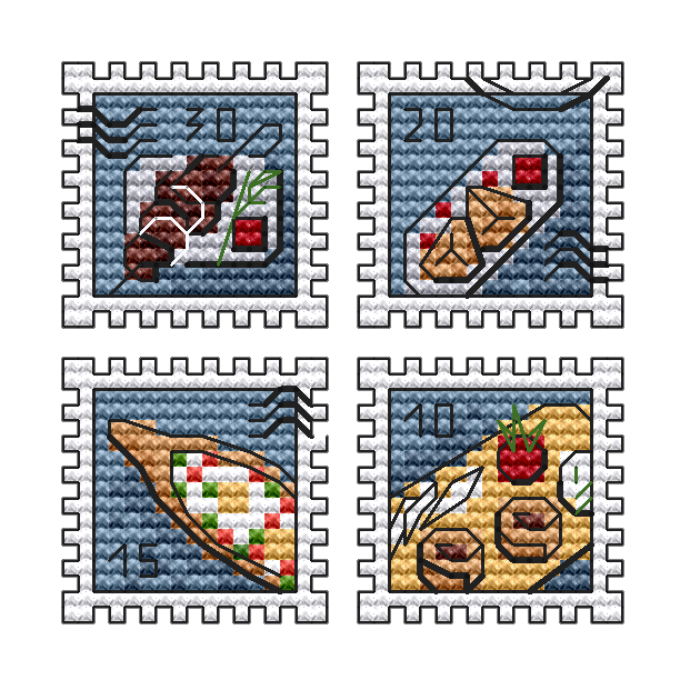 Bon appetite - PDF Cross Stitch Pattern