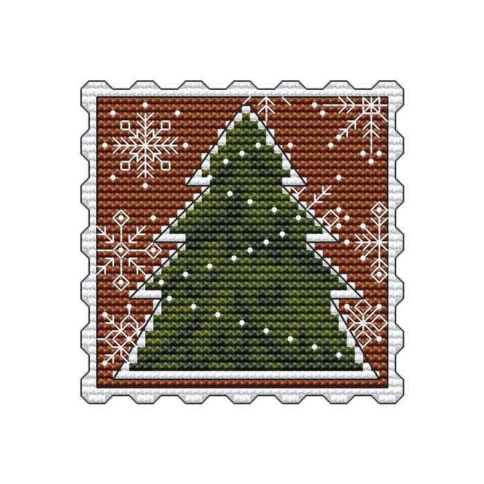 Gingerbread Tree - PDF Cross Stitch Pattern