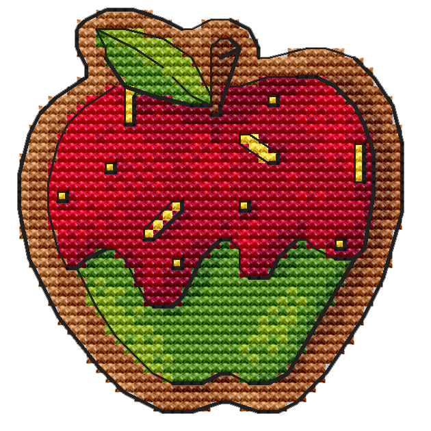 Apple - PDF Cross Stitch Pattern