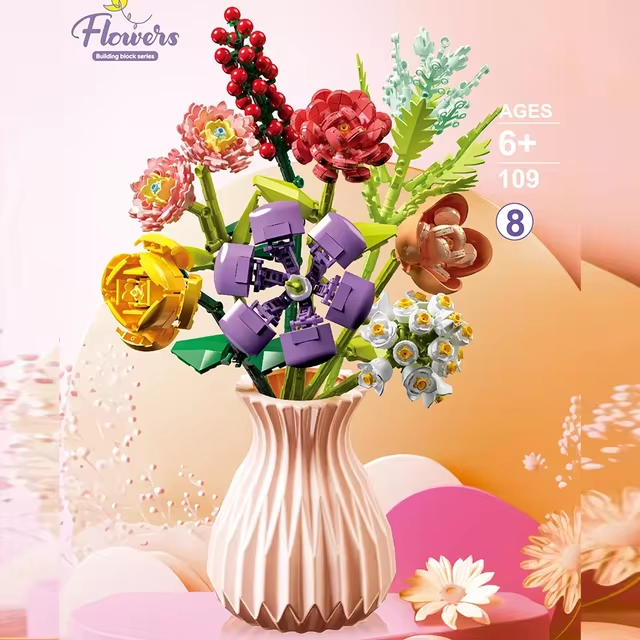 Constructor flower bouquet in a vase F07M9-8(109)