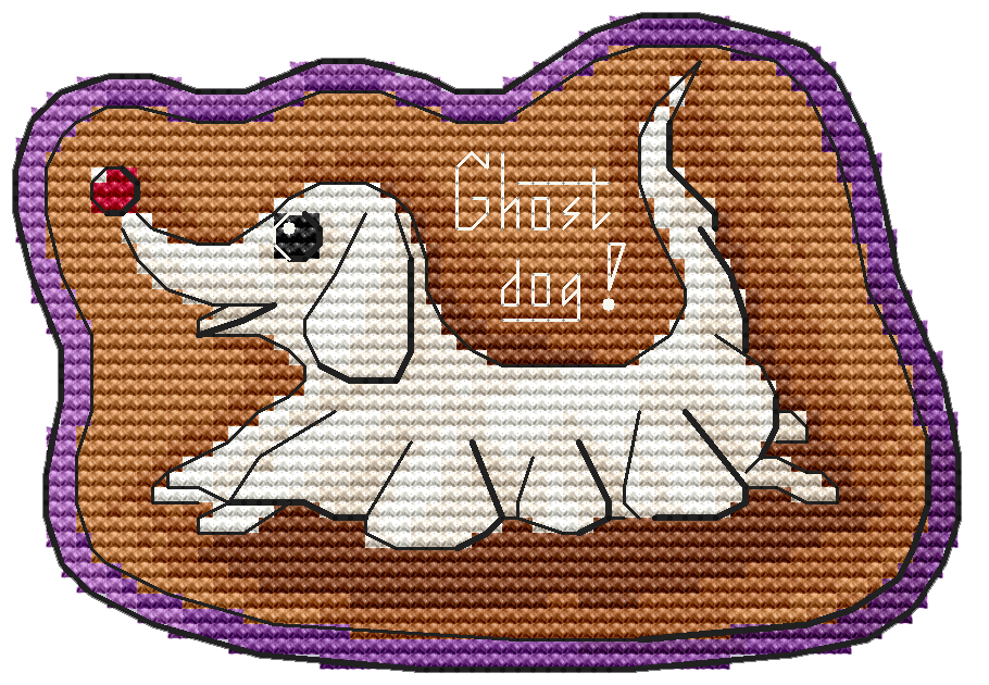 Ghost Dog - PDF Cross Stitch Pattern