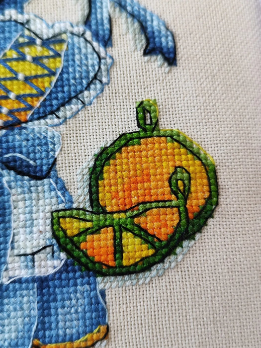 Fresh citrus fruit - PDF Cross Stitch Pattern