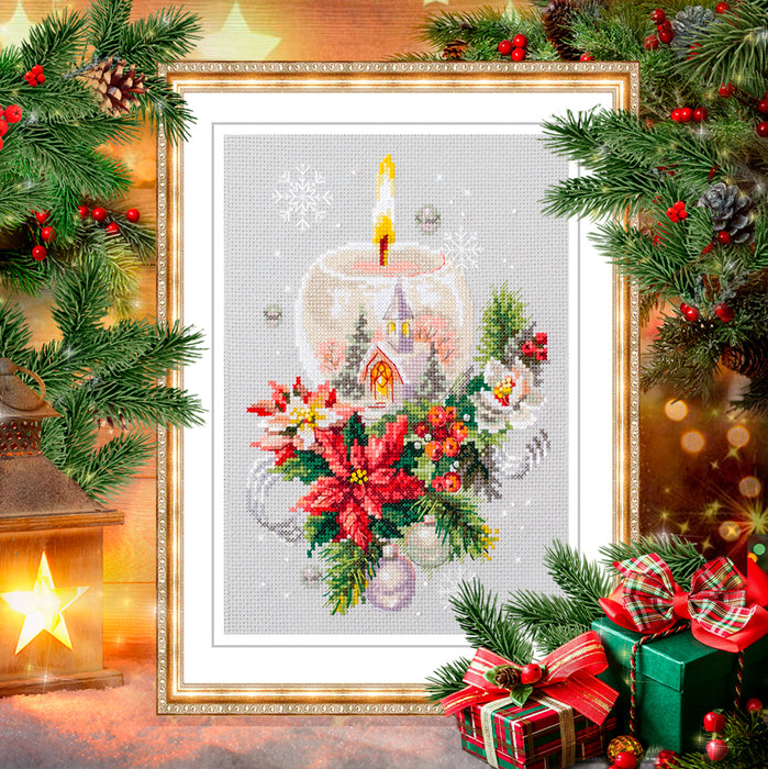 Сhristmas Candle 100-231 Counted Cross-Stitch Kit