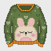 A Sweater with a Bunny - PDF Cross Stitch Pattern