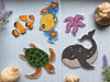 "Sea Dwellers" 101CS Counted Cross-Stitch Kit - Wizardi