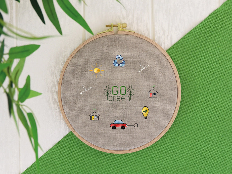 Go Green - Free PDF Cross Stitch Pattern