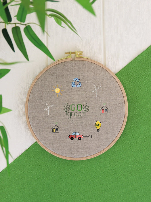 Go Green - Free PDF Cross Stitch Pattern