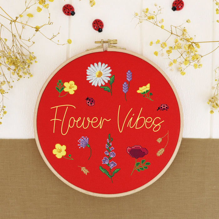 Flower Vibes - Free PDF Cross Stitch Pattern