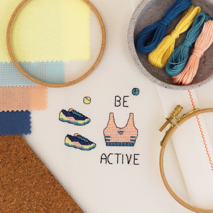 Be Active - Free PDF Cross Stitch Pattern