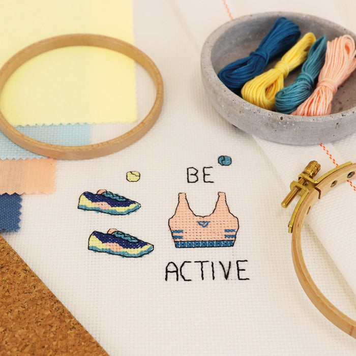 Be Active - Free PDF Cross Stitch Pattern