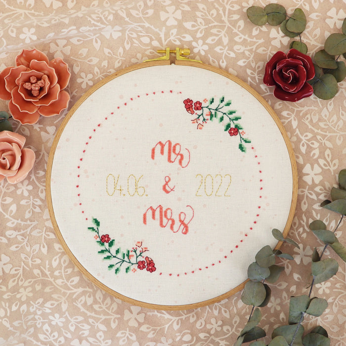 Mr & Mrs - Free PDF Cross Stitch Pattern