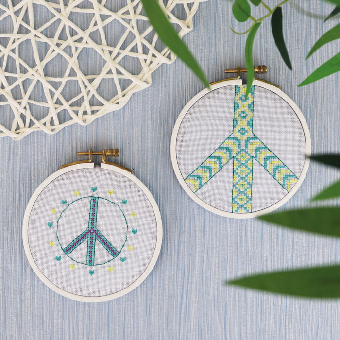 Peace & Love - Free PDF Cross Stitch Pattern