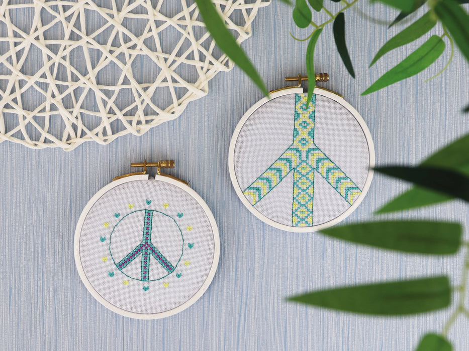 Peace & Love - Free PDF Cross Stitch Pattern