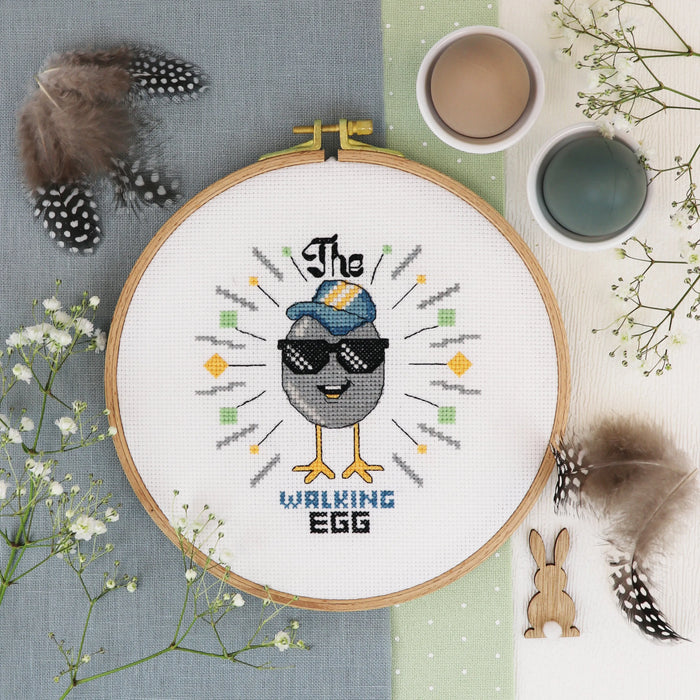 The Walking Egg - Free PDF Cross Stitch Pattern