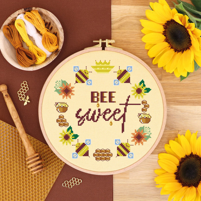 Bee Sweet - Free PDF Cross Stitch Pattern