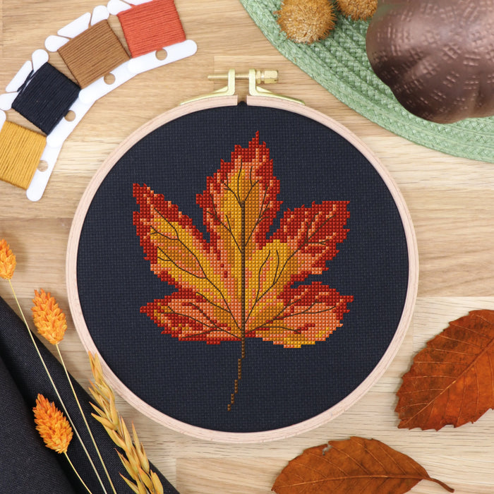 Autumn Leaves - Free PDF Cross Stitch Pattern