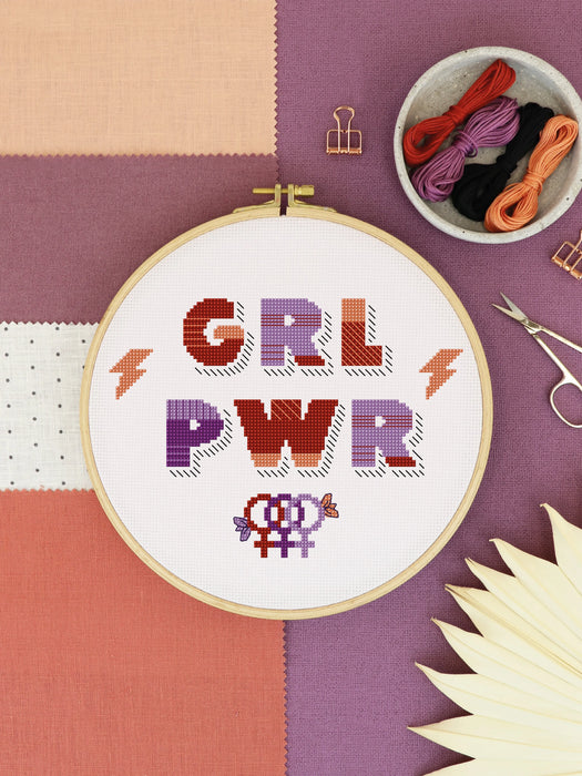 GRL PWR - Free PDF Cross Stitch Pattern