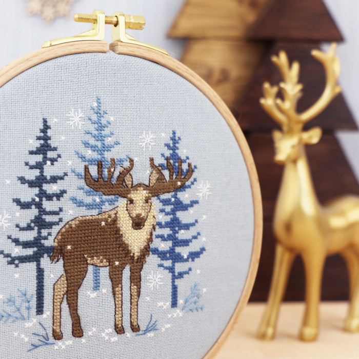 Nordic Moose - Free PDF Cross Stitch Pattern