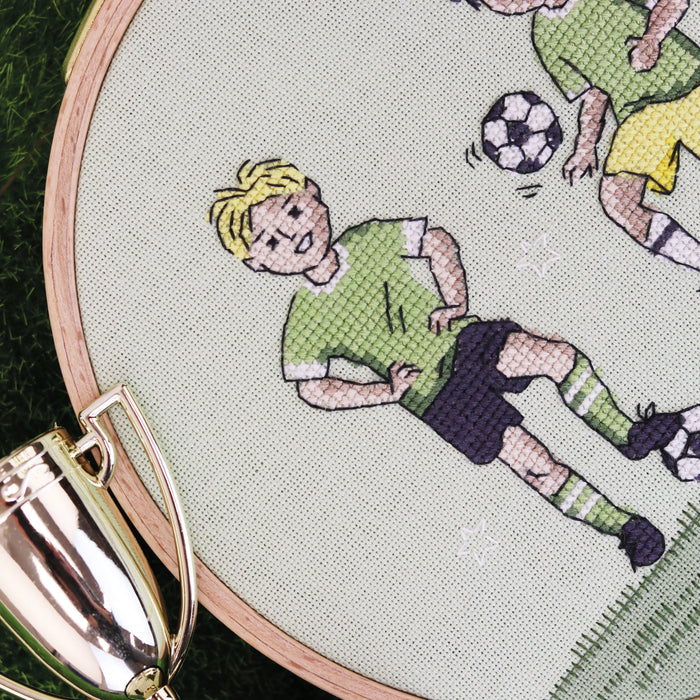 Football Boys - Free PDF Cross Stitch Pattern