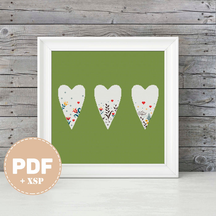 Spring in the Heart - PDF Cross Stitch Pattern