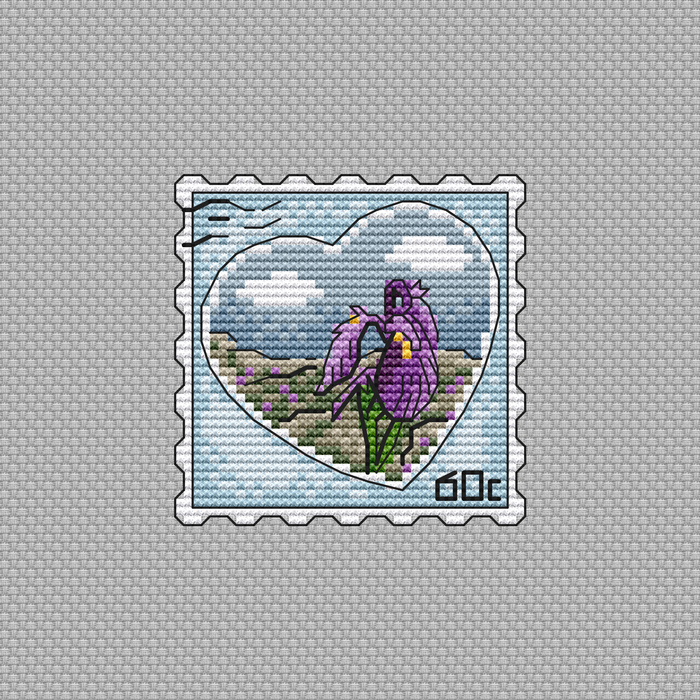 Iris ensata - PDF Cross Stitch Pattern