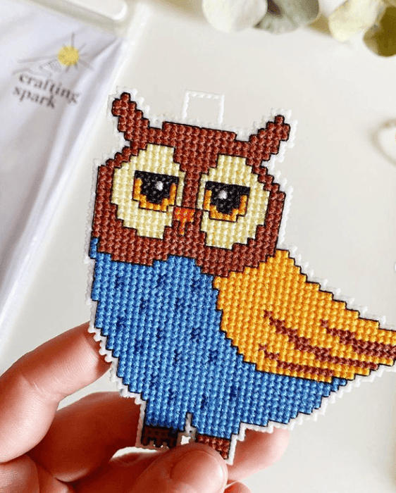 "Owls" 110CS Counted Cross-Stitch Kit - Wizardi