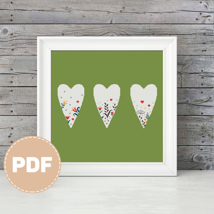 Spring in the Heart - PDF Cross Stitch Pattern