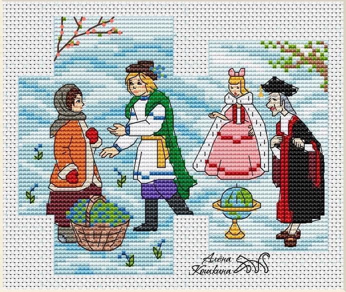 12 Months - PDF Cross Stitch Pattern - Wizardi