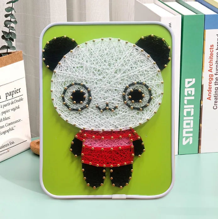 Panda String Art Kit with Stand. Simple Decorative DIY String Art Craft Kit M1-2 DHBC26372