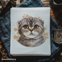 Tabby Scottish Fold - PDF Cross Stitch Pattern
