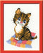 Kitten HB-068R Counted Cross Stitch Kit - Wizardi