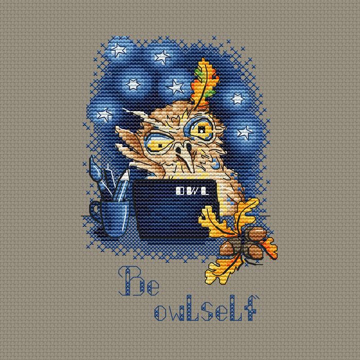 Be owlself - PDF Cross Stitch Pattern