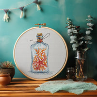 Bottle with a Starfish - PDF Cross Stitch Pattern