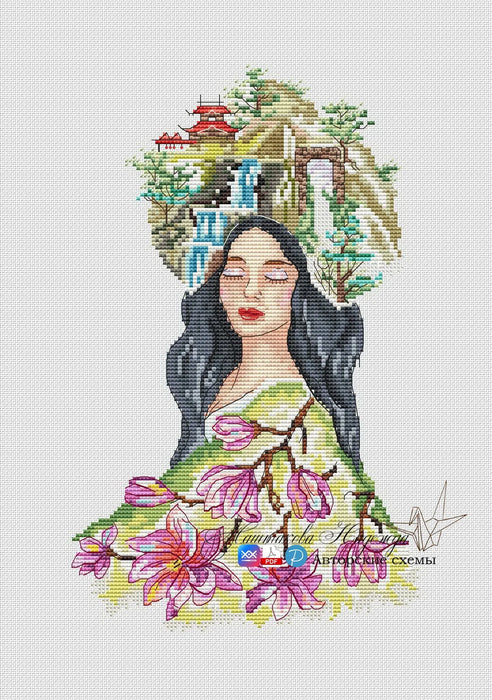 Harmony of China - PDF Cross Stitch Pattern