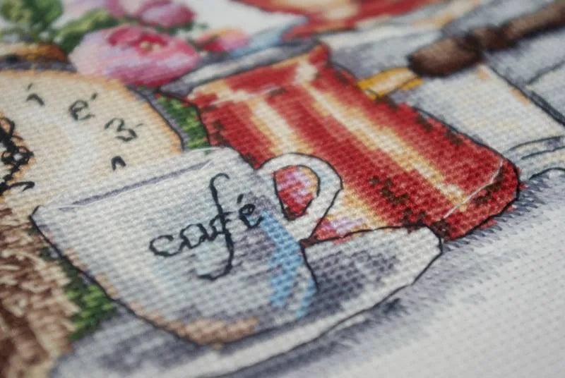 It's coffee o'clock K-83 Counted Cross-Stitch Kit