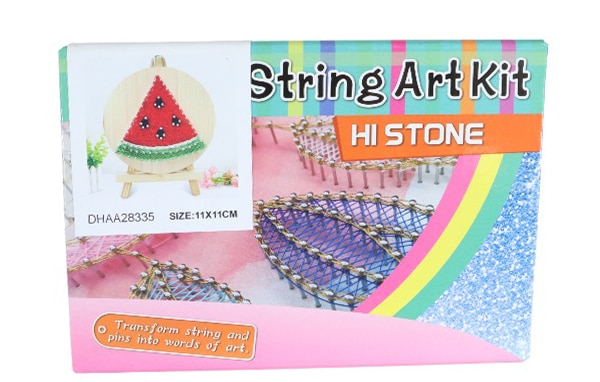 Watermelon Slice String Art Kit with Stand. Simple Decorative DIY String Art Craft Kit M1-4 DHAA28335