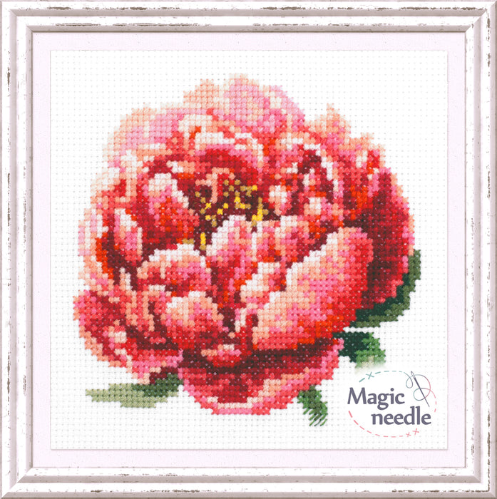 Red Peony 150-009 Counted Cross-Stitch Kit