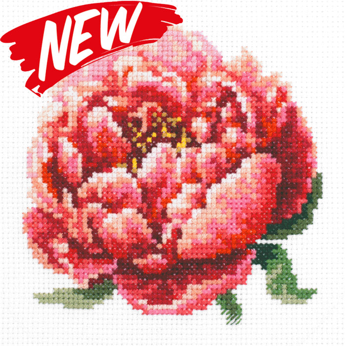 Red Peony 150-009 Counted Cross-Stitch Kit