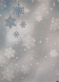 Winter Whispers Designer Printed AIDA Fabric. Canvas for embroidery with an applied background  KF-1187A